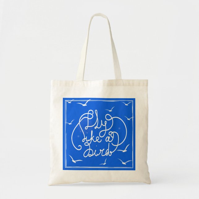 Bolsa Tote Mosca como um pássaro (Frente)