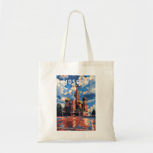 Bolsa Tote Moscou Rússia Viagem Art Vintage