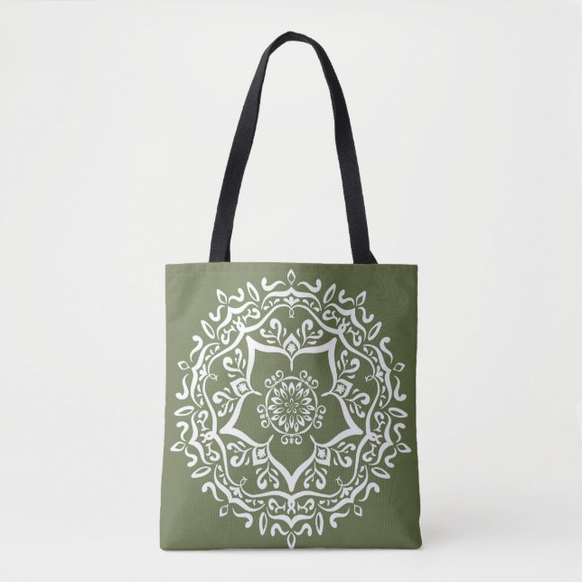 Bolsa Tote Moss Mandala (Frente)