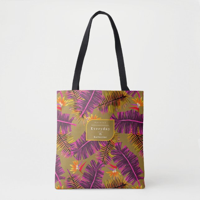 Bolsa Tote Mostarda Paraíso Palma (Frente)