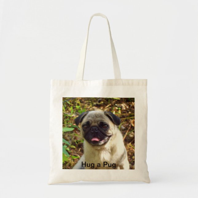 Bolsa Tote Mostre o amor para seu Pug (Frente)