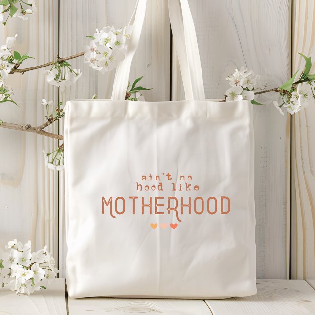 Bolsa Tote Motherhood Funny Modern Typografia Mãe Mãe (Criador carregado)