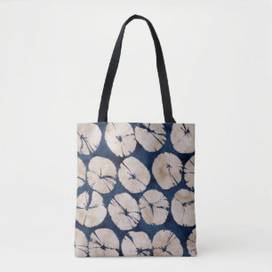 Bolsa Tote Motif floral abstrato oriental. Padrão sem costura