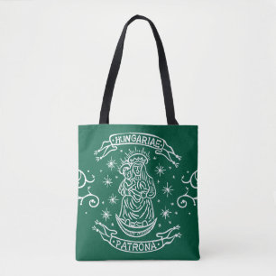 Bolsa Tote motif virgem medieval mary jesus