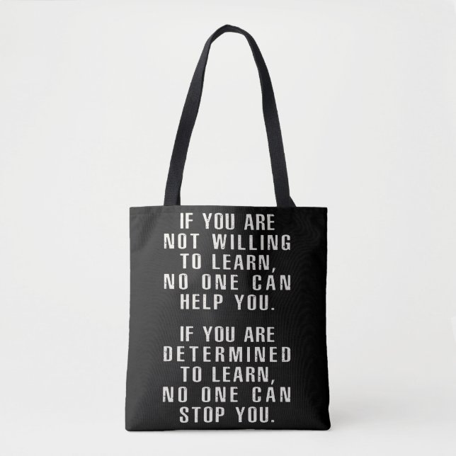 Bolsa Tote Motivação, Cotações Positivas, Ditos Positivos (Frente)