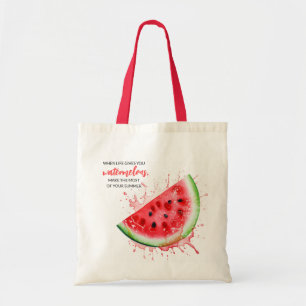 Bolsa Tote Motivação Trendy Juicy Watermelon Summer Design