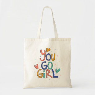 Bolsa Tote Motivação Você Vai Menina Clipart Cotas