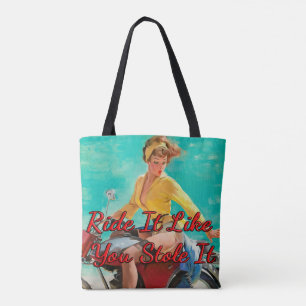 Bolsa Tote Motocicleta de 1950 por Gil Elvgren