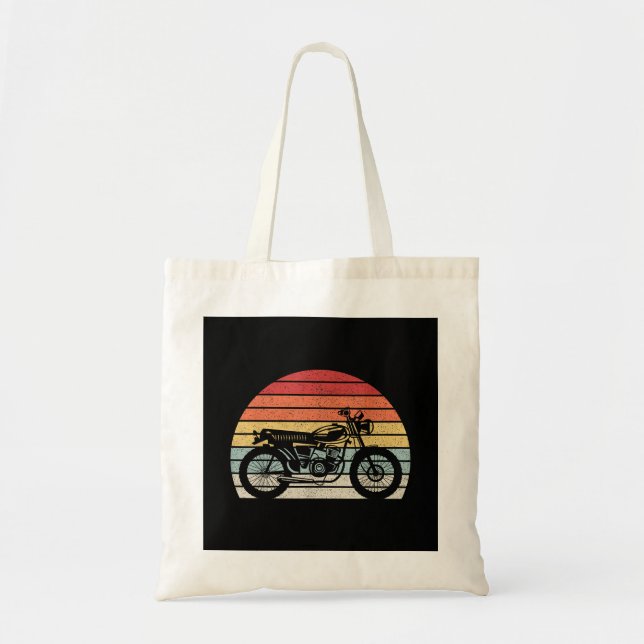 Bolsa Tote Motocicleta Vintage Retro (Frente)