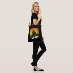 Bolsa Tote Motocross natureza pilotando esportes de motocicle