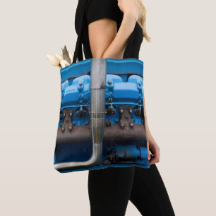Bolsa Tote Motor azul do trator