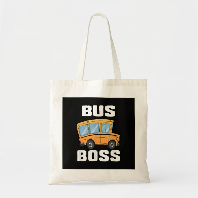 Bolsa Tote Motorista de Ônibus da Escola de Barramento Funny (Frente)