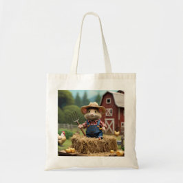 Bolsa Tote Mouse de Farmer Adorável no Hay