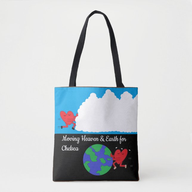 Bolsa Tote Movendo o Céu e a Terra (Frente)
