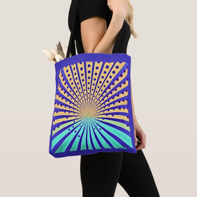 Bolsa Tote Movimento Radiante Pontilhado (Close Up)