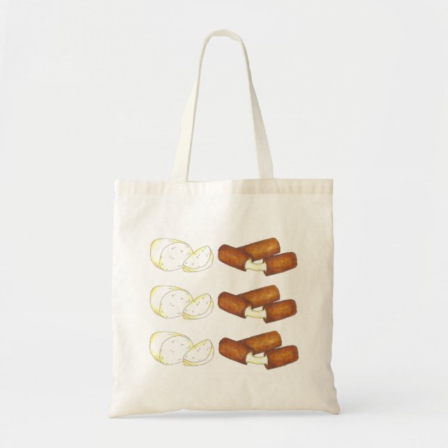 Bolsa Tote Mozzarella Cheese Sticks Comida (Frente)