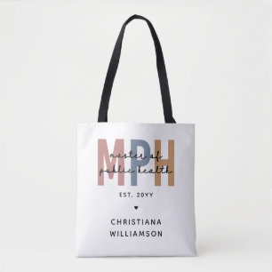 Bolsa Tote MPH Mestre Personalizado de Graduação em Saúde Púb