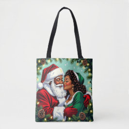 Bolsa Tote Mr and Mrs Clause Sweet Christmas 