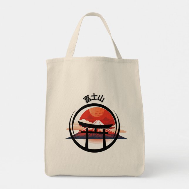Bolsa Tote Mt. Fujiyama Tote Bag (Verso)