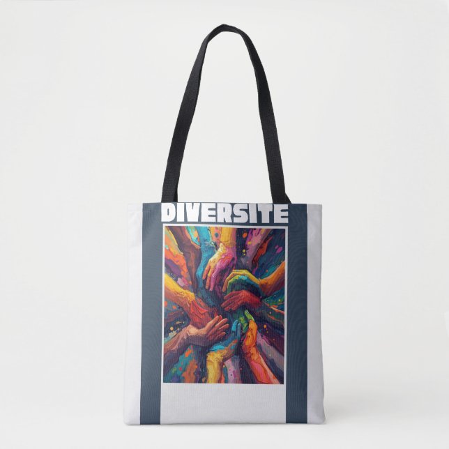 Bolsa Tote Muitas Mãos, Um Futuro – Diversidade (Frente)