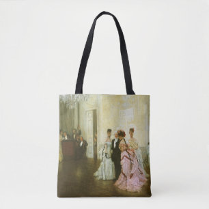 Bolsa Tote Muito cedo por James Tissot, Arte Vitoriana Vintag