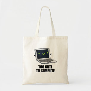 Bolsa Tote Muito Fácil Para Computar Um Laptop Engraçado