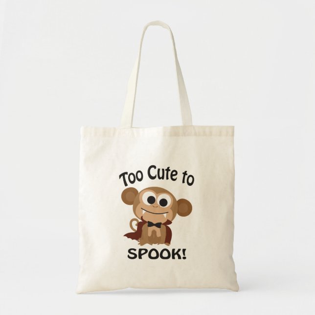 Bolsa Tote Muito Fofo Para Assustar! Macaco Vampiro (Frente)