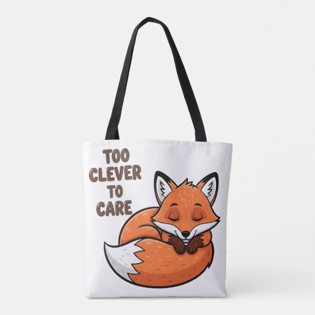 Bolsa Tote Muito inteligente para cuidar - Ilustração de Rapo (Verso)