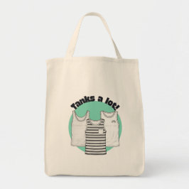 Bolsa Tote Muito obrigado! Camiseta engraçada sacola de agrad