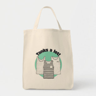 Bolsa Tote Muito obrigado! Camiseta engraçada sacola de agrad
