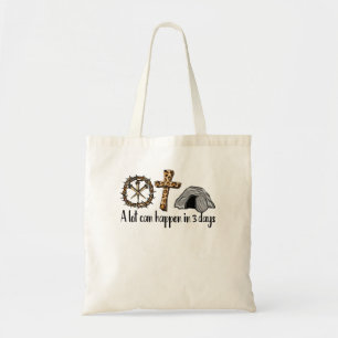 Bolsa Tote Muito Pode Acontecer Em 3 Dias De Camisa, Páscoa A