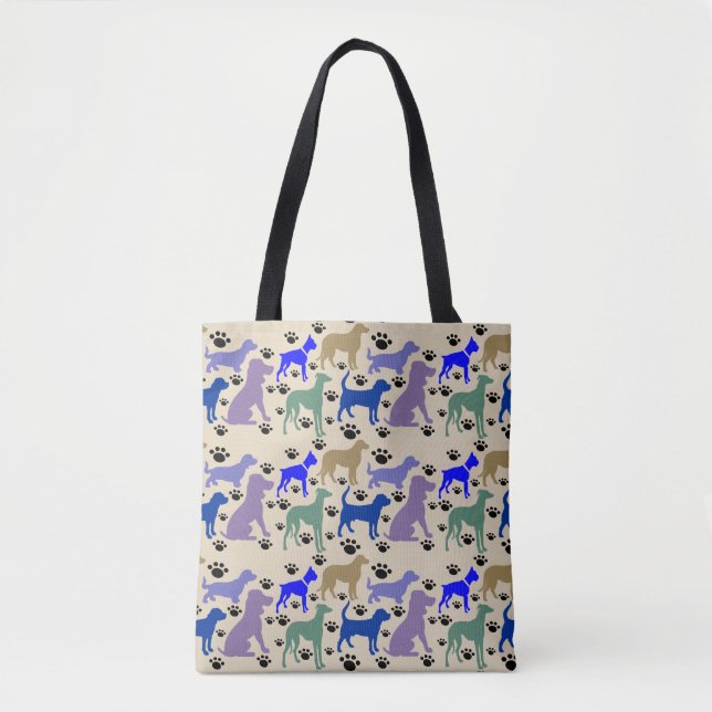Bolsa Tote Muitos Cães Saco (Frente)