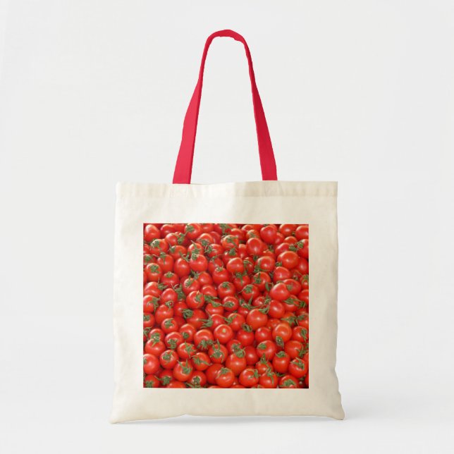 Bolsa Tote Muitos Tomates de Cereja Tote Bag (Frente)