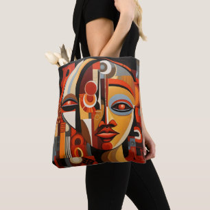 Bolsa Tote Mulher africana cubista