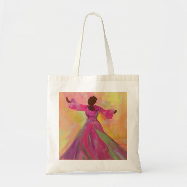 Bolsa Tote Mulher Africana Dançando (Frente)