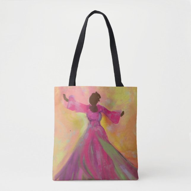 Bolsa Tote Mulher Africana Dançando (Frente)