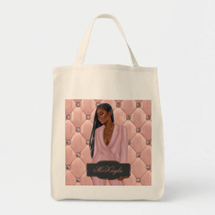 Bolsa Tote Mulher-chefe afro-americana personalizada