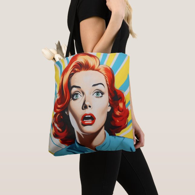 Bolsa Tote Mulher Chocada Pop Art (Close Up)