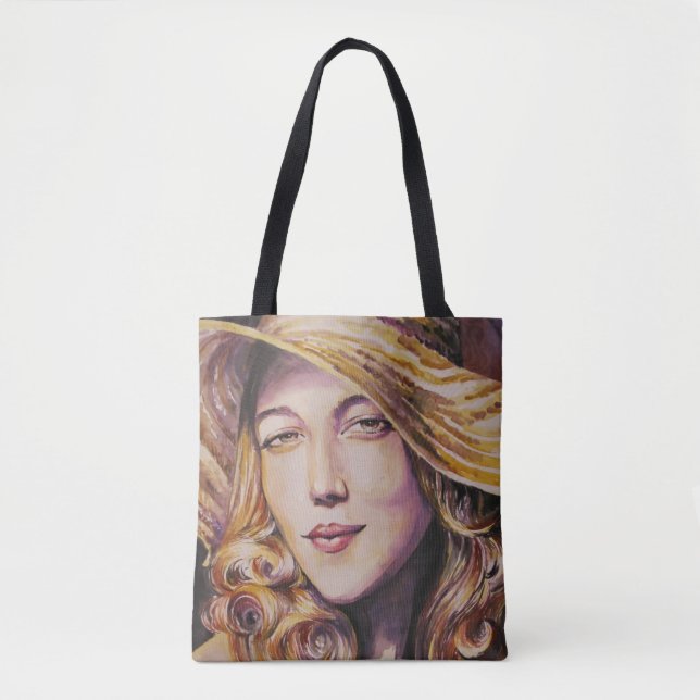 Bolsa Tote Mulher com chapéu (Frente)