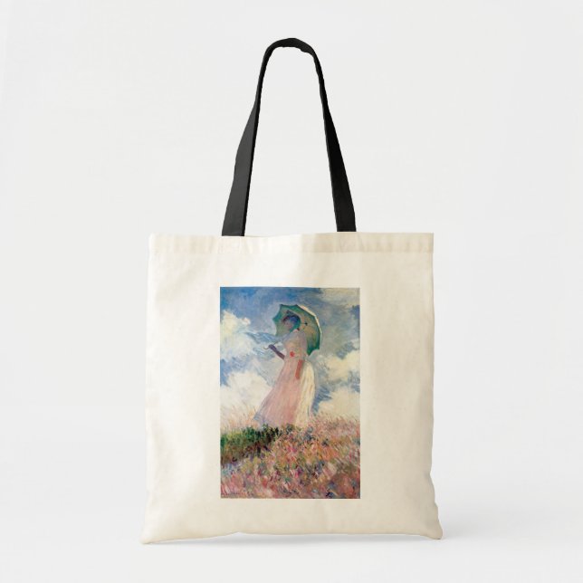 Bolsa Tote Mulher com Parasol, Claude Monet, 1886 (Frente)