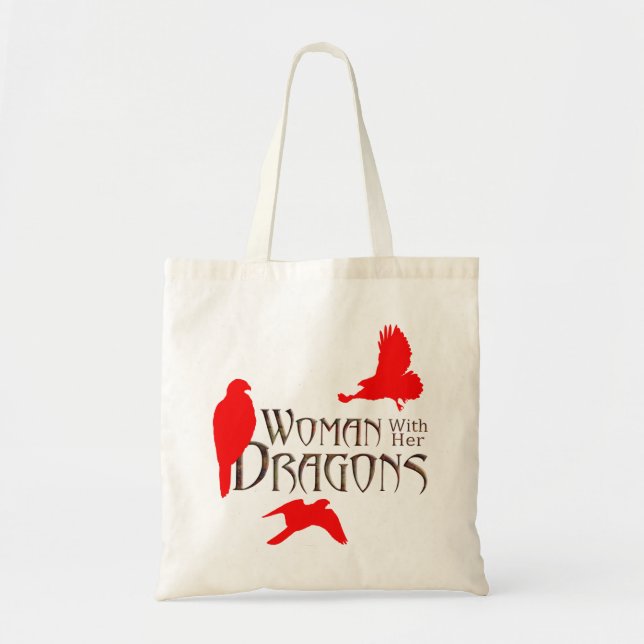 Bolsa Tote Mulher com seus Dragões (Frente)