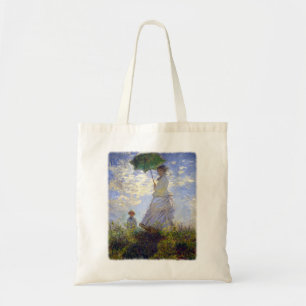 Bolsa Tote Mulher com um parasol por Claude Monet
