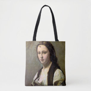 Bolsa Tote Mulher com uma Pérola, Camille Corot, 1868-1870