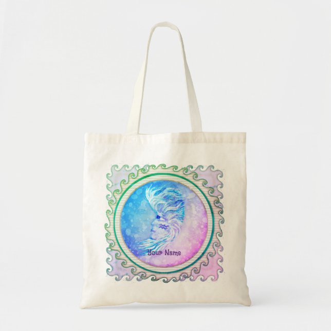 Bolsa Tote Mulher da Lua de Aquário  (Frente)