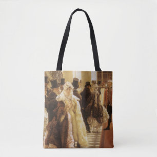 Bolsa Tote Mulher da Moda por Tissot, Arte Vitoriana Antiga