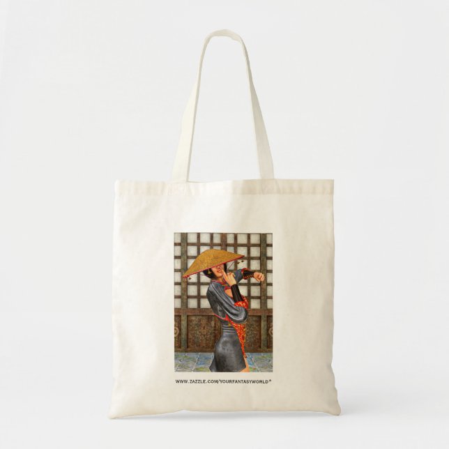 Bolsa Tote Mulher de Batalha Asiática (Frente)