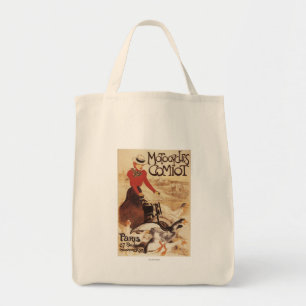 Bolsa Tote Mulher de Comiot Motocycles e poster do Promo dos