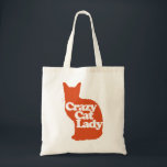 Bolsa Tote Mulher de gato louca<br><div class="desc">amante de os animais de gata louca</div>