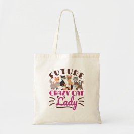Bolsa Tote Mulher de Gato Louca do Futuro