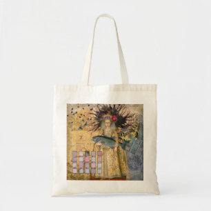 Bolsa Tote Mulher de Peixes Vintage Gótico Clássico